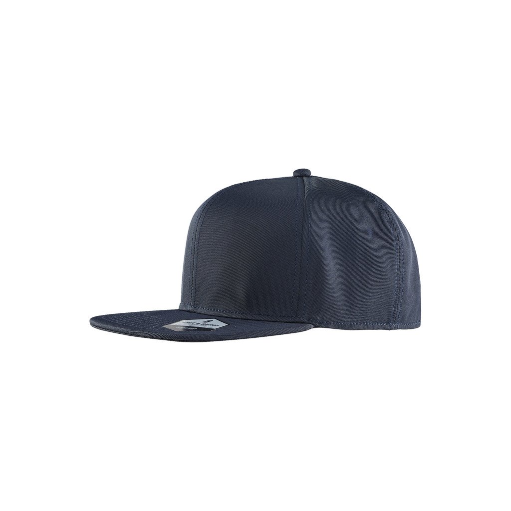 [208611088600onesize] Caps med flat brem (Mørk marineblå)