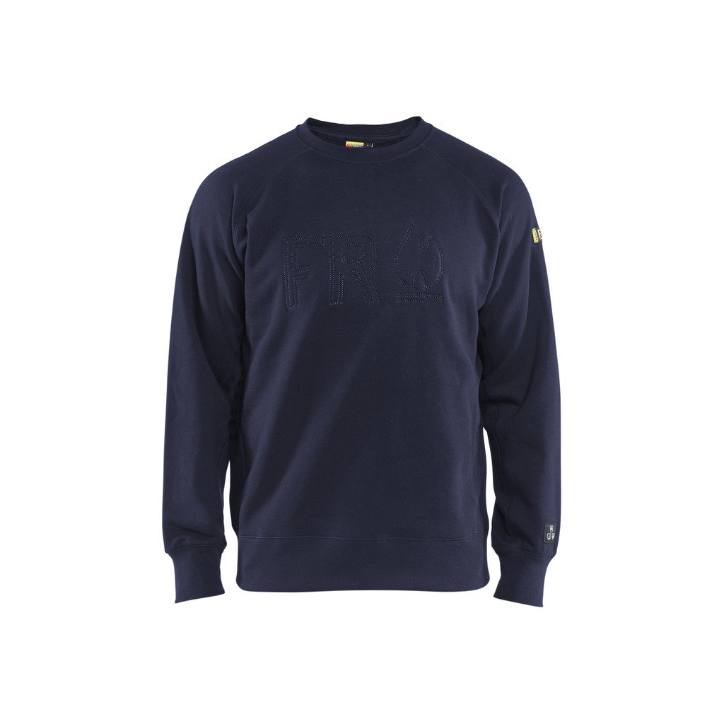 [3477176289004XL] Flammehemmende genser (4XL, Marineblå)