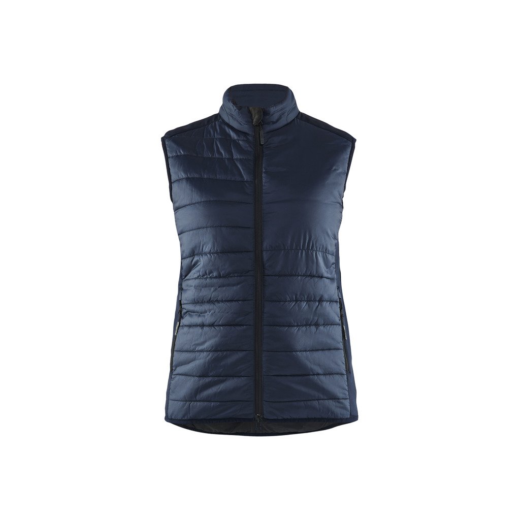 [386420308600L] Vest vattert dame (L, Mørk marineblå)
