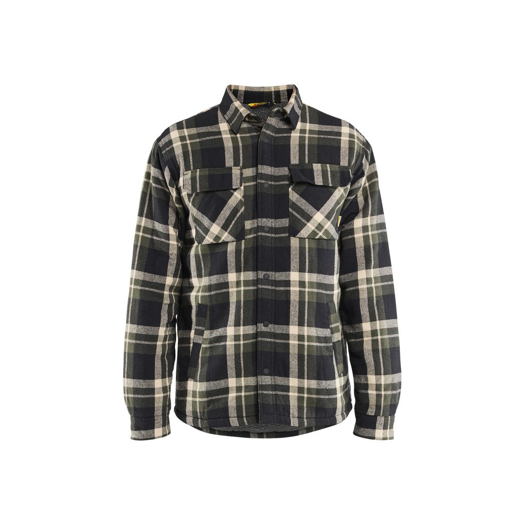 [4704116856994XL] Piléfôret flanellskjorte (4XL, Rød/Svart)