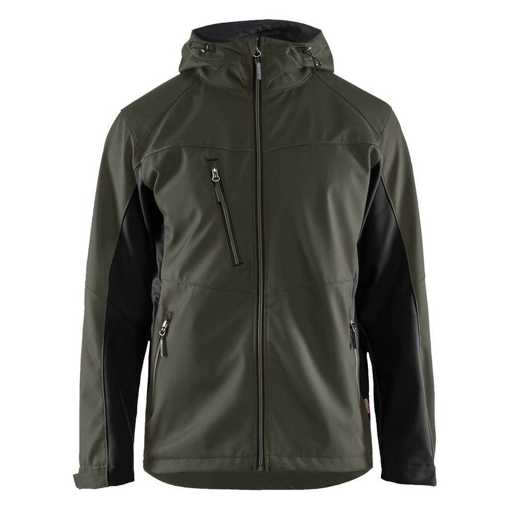 Softshelljakke med hette