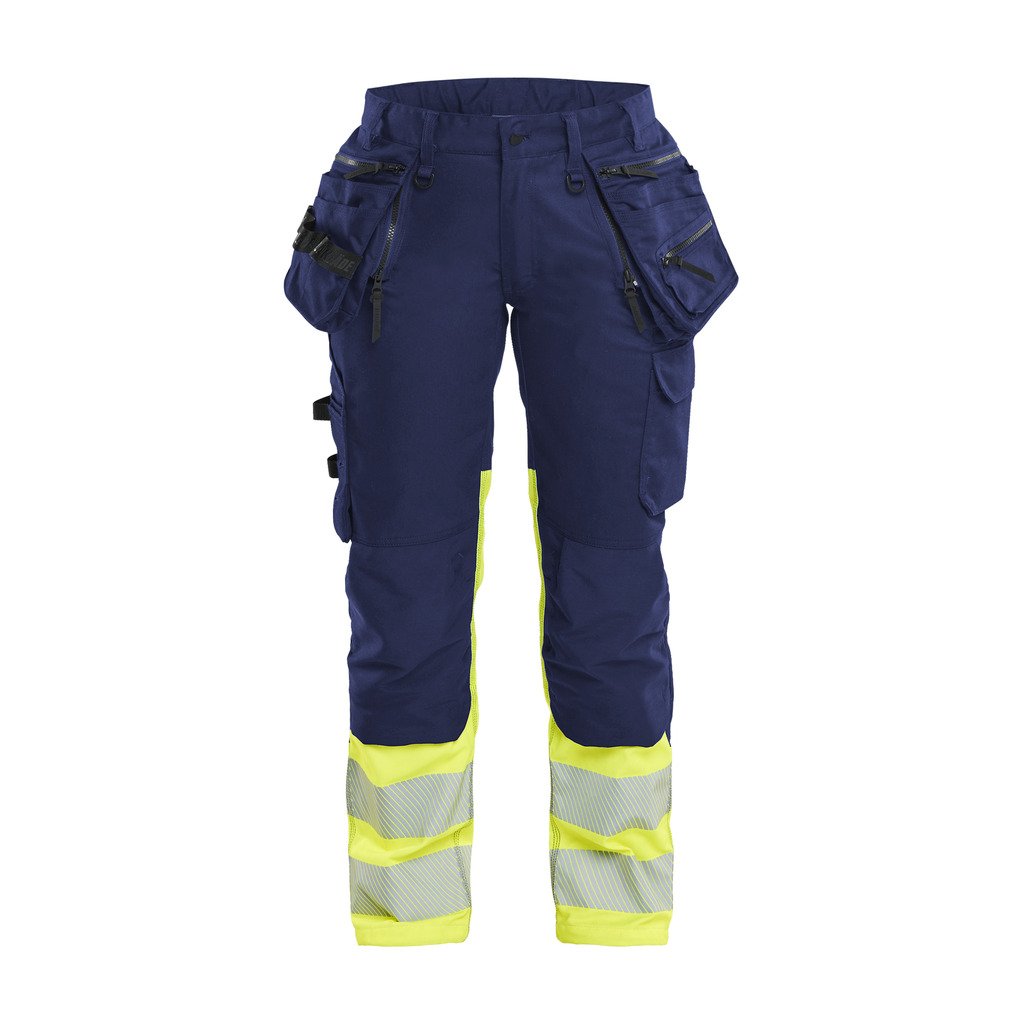 [703011498953C34] Varselbukse med stretch dame (C34, Marineblå/Oransje)