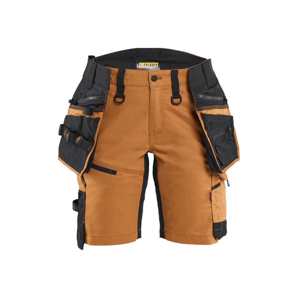 [717511498699C32] Håndverksshorts stretch dame STRIKER (C32, Mørk marineblå/Svart)