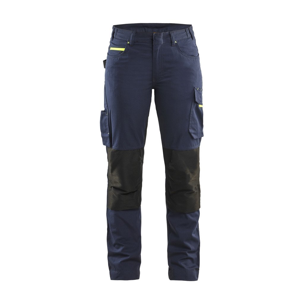 [719513308699C32] Servicebukser med stretch Dame (C32, Mørk marineblå/Svart)