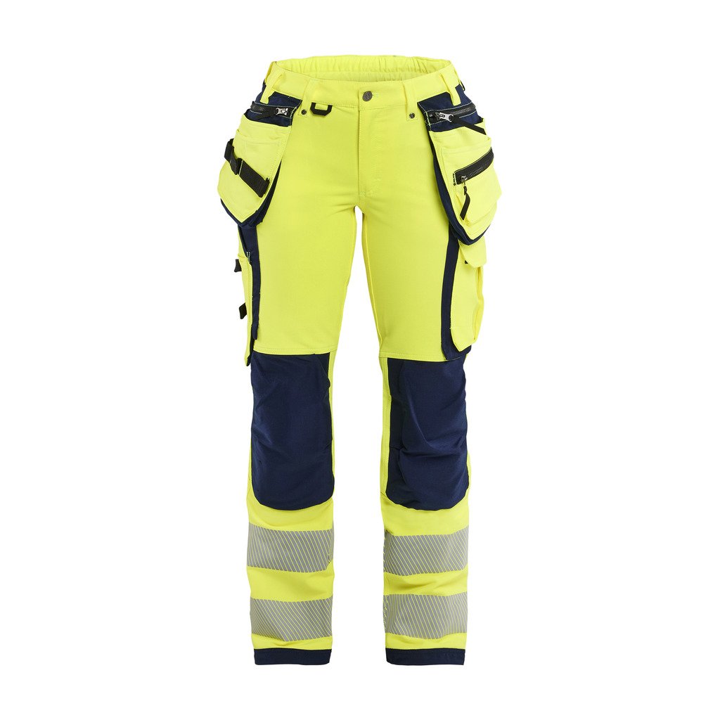 [719716425389C34] Varselbukse 4-veisstretch dame (C34, Oransje/Marineblå)