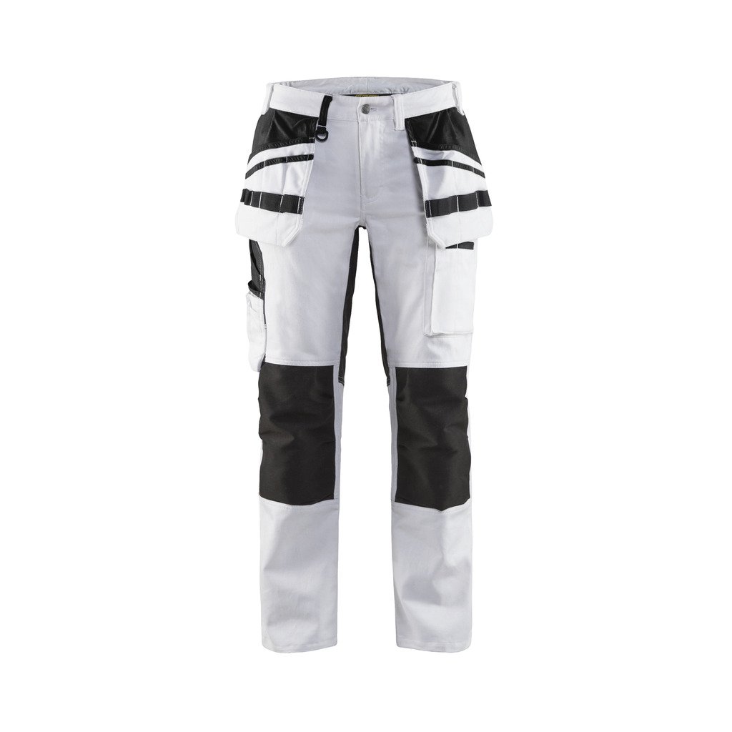 Håndverksbukse med stretchpaneler til dame