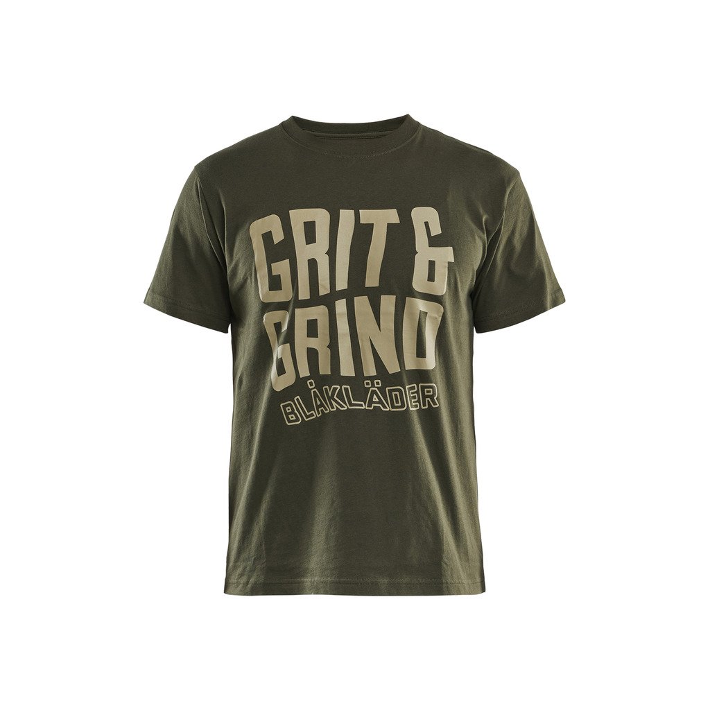 [9421104286004XL] T-skjorte Grit and Grind (4XL, Mørk marineblå)