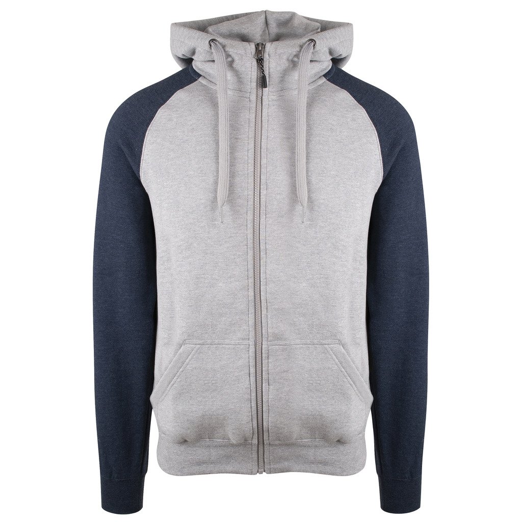 [3902-14352] Bronx raglan (3XL, Gråmelert/Marinemelert)