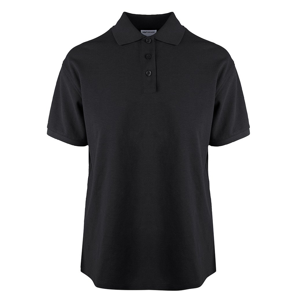 [6511-19946] Organic Polo (D) GOTS (L, Sort)