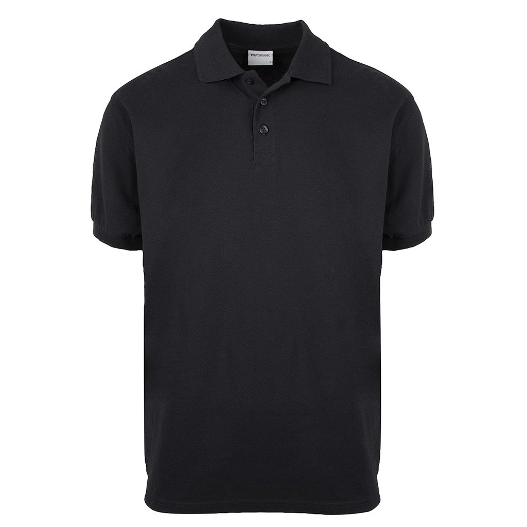 [6512-19952] Organic Stretch Polo GOTS (3XL, Sort)
