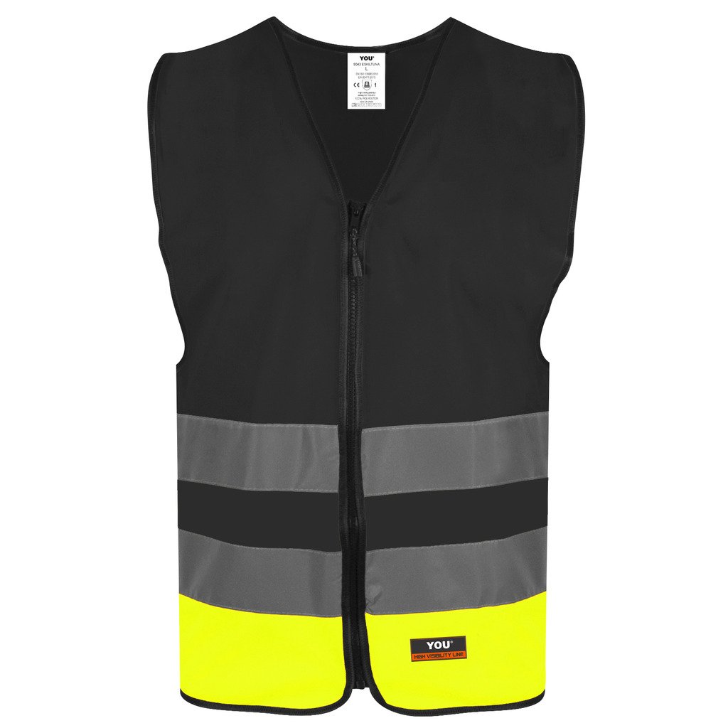 [9043-19952] Eskilstuna (3XL, Sort/Safety Gul)