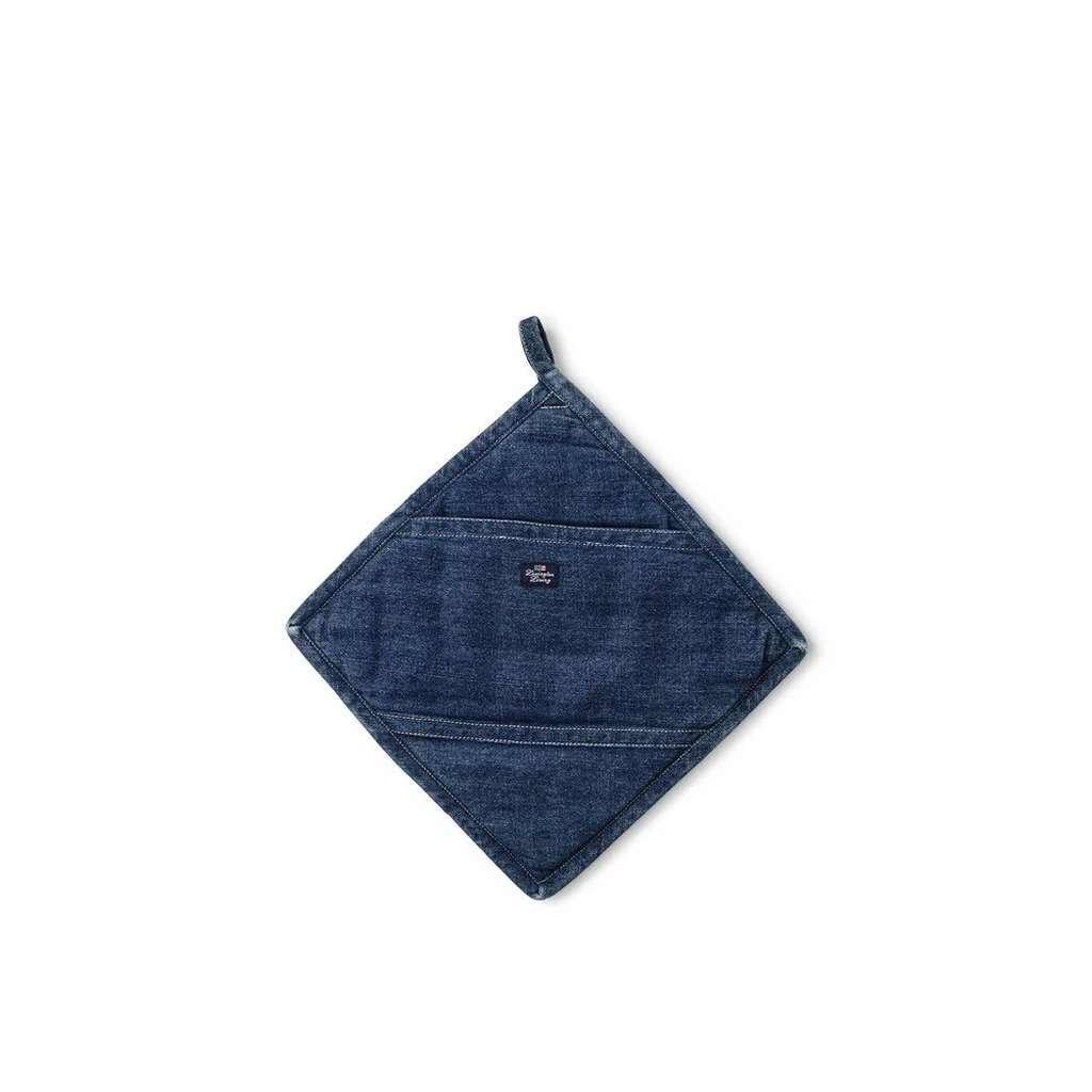 Icons Cotton Twill Denim Potholder