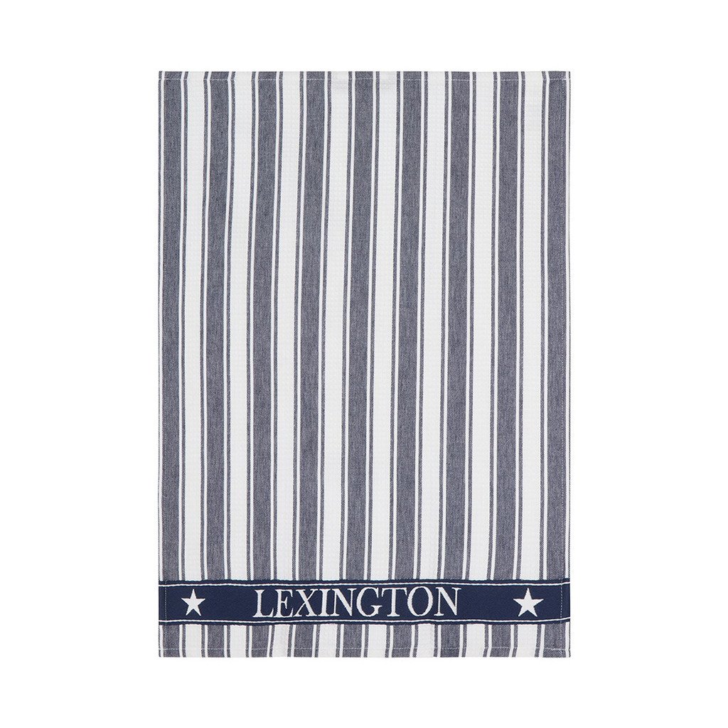 ICONS COTTON TWILL WAFFLE STRIPED KITCHEN TOWEL