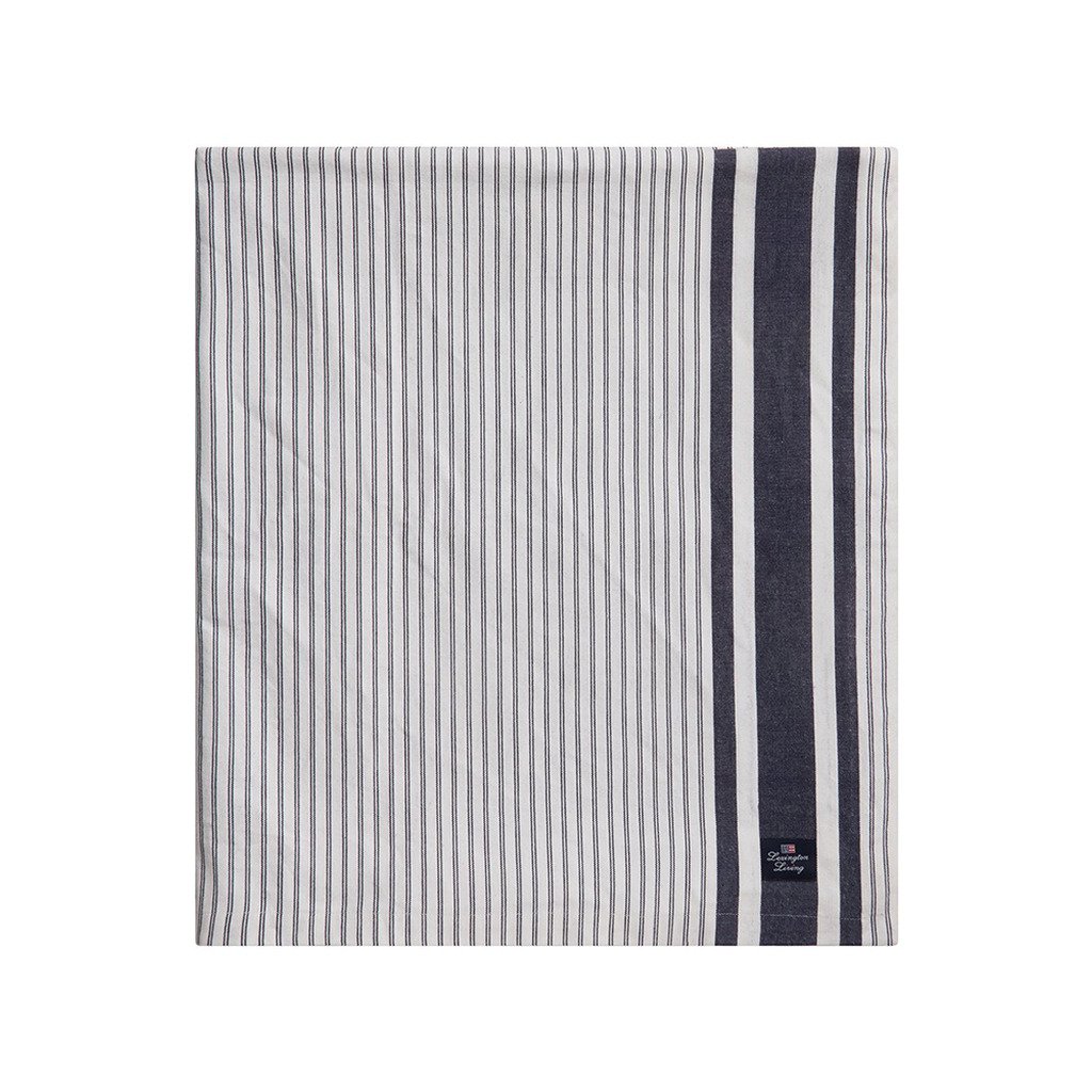 [LX10003070-WKPAP] ICONS STRIPED OXFORD TABLECLOTH (150x250, Dress Blue/White)