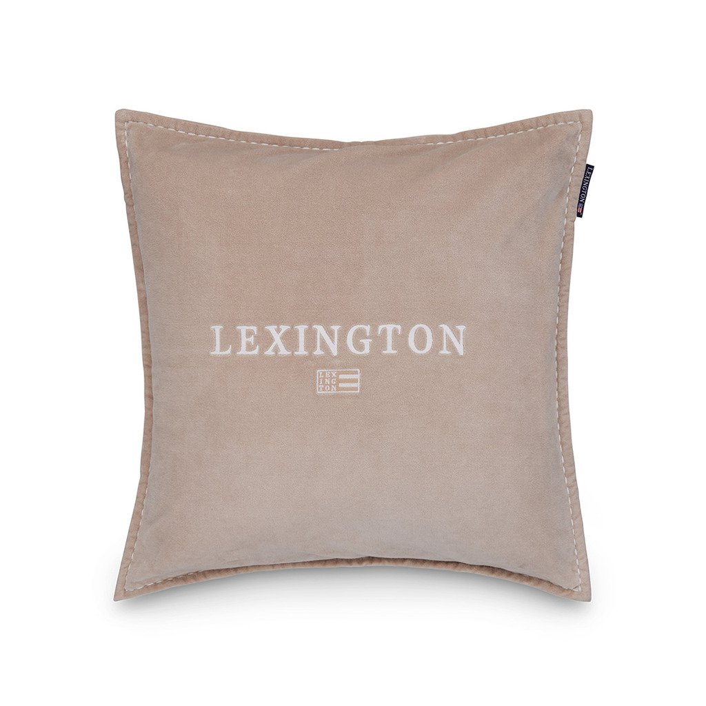 ICONS LEXINGTON LOGO VELVET PILLOW COVER