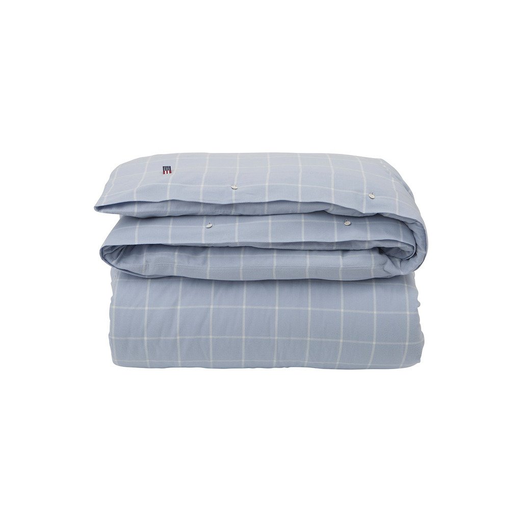 [LX10081028-WFYAL] Hotel Light Flannel Duvet (140x200 cm, Blue/White Check)