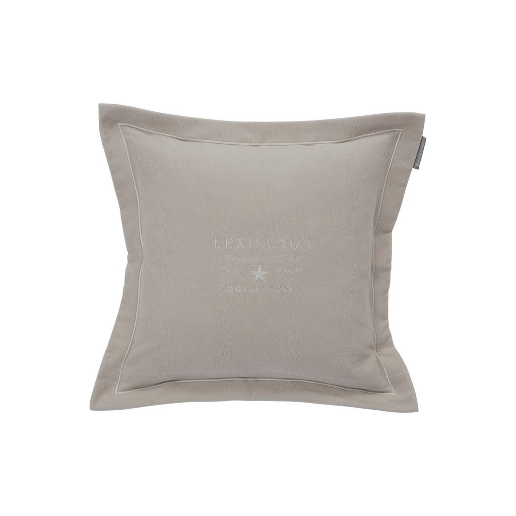 [LX10081301-WEDCD] Hotel Velvet Sham with Embroidery (Beige)