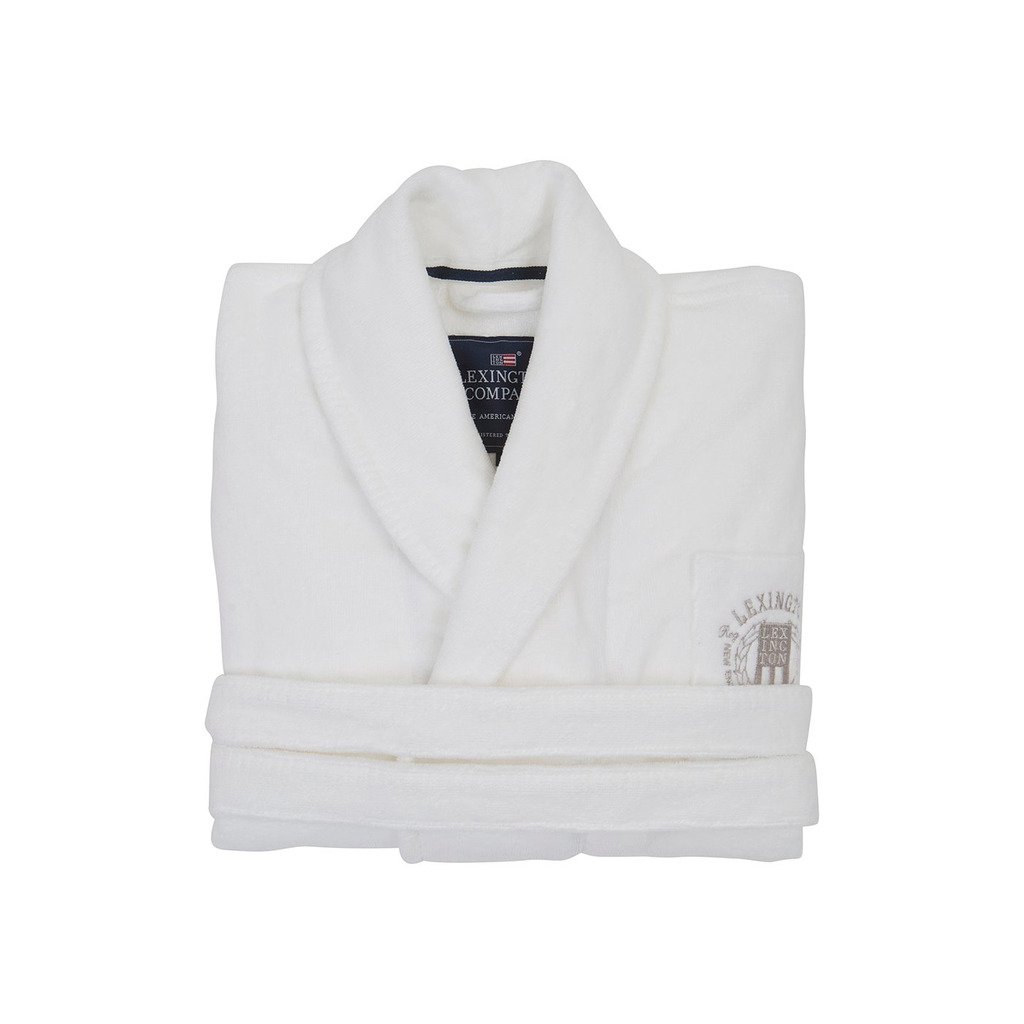 [LX10081500-WEZ46] Hotel Velour Robe (L, White)