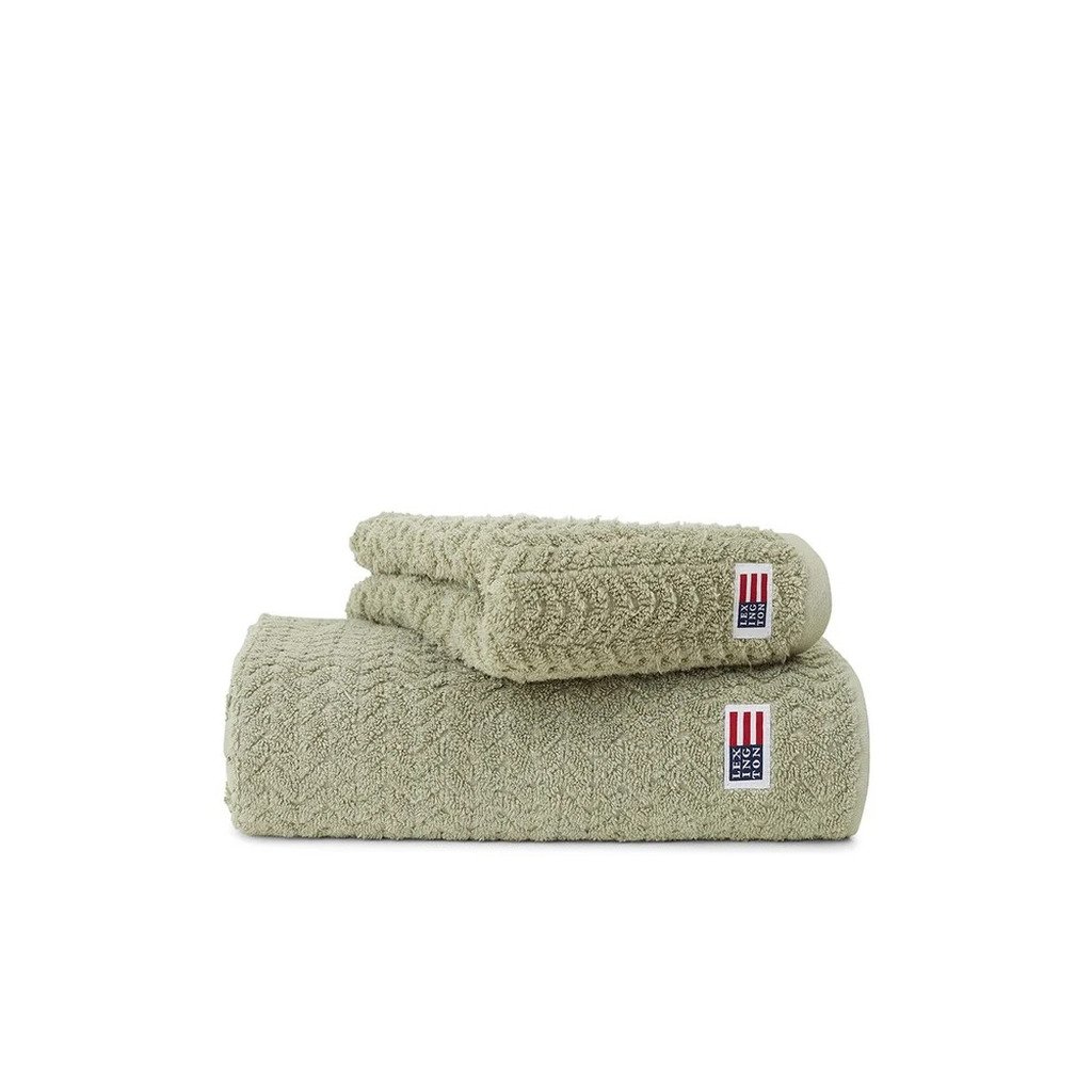 [LX10002605-WIMCF] Cotton/Lyocell Terry Towel (50x70 cm, Vintage Green)