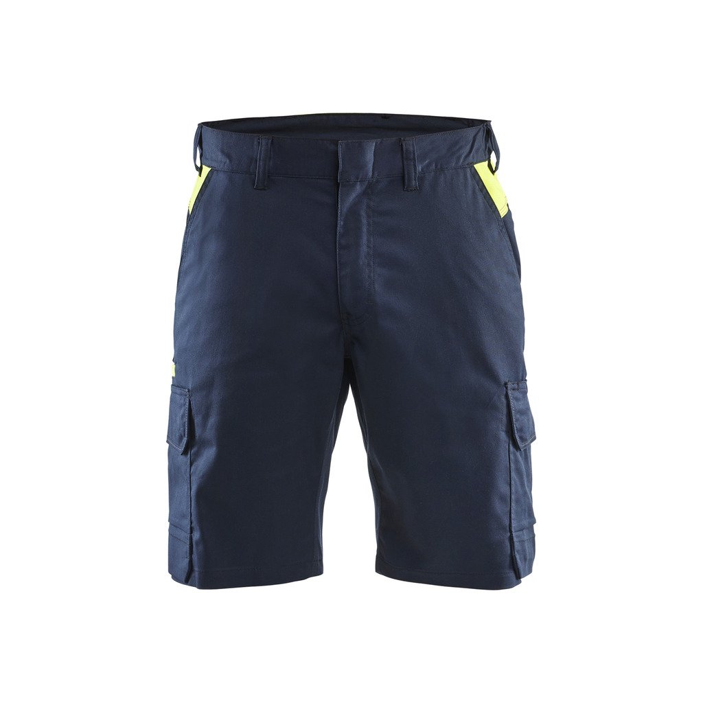 [144618328985C44] Industrishorts stretch (C44, Marineblå/Kornblå)