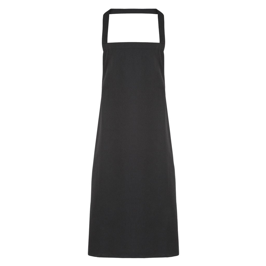 [P102-19995] Cotton Bib Apron (Sort)