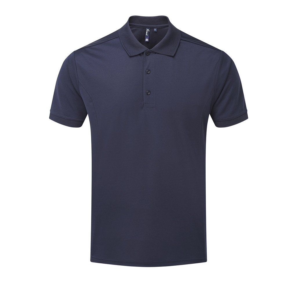 [P615-38052] Men's Coolchecker Pique (3XL, Marine)