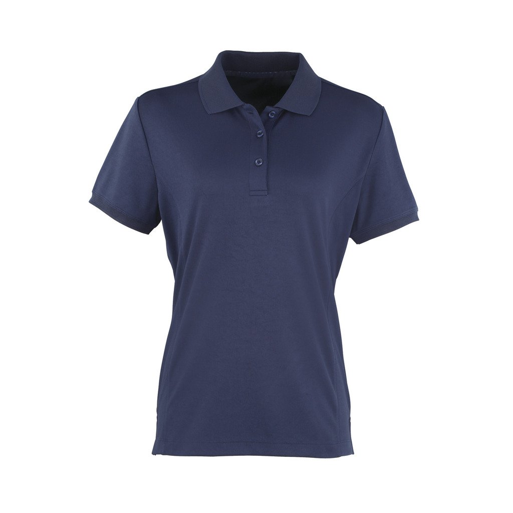 [P616-38046] Ladies Coolchecker Pique (L, Marine)