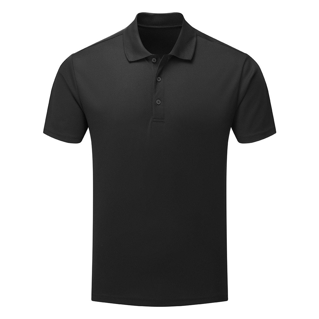 [P631-19952] Men's Spun Dyed Polo Shirt (3XL, Sort)