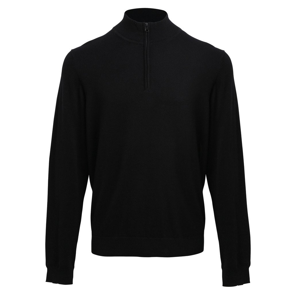 [P695-19952] Men's 1/4 Zip Sweater (3XL, Sort)