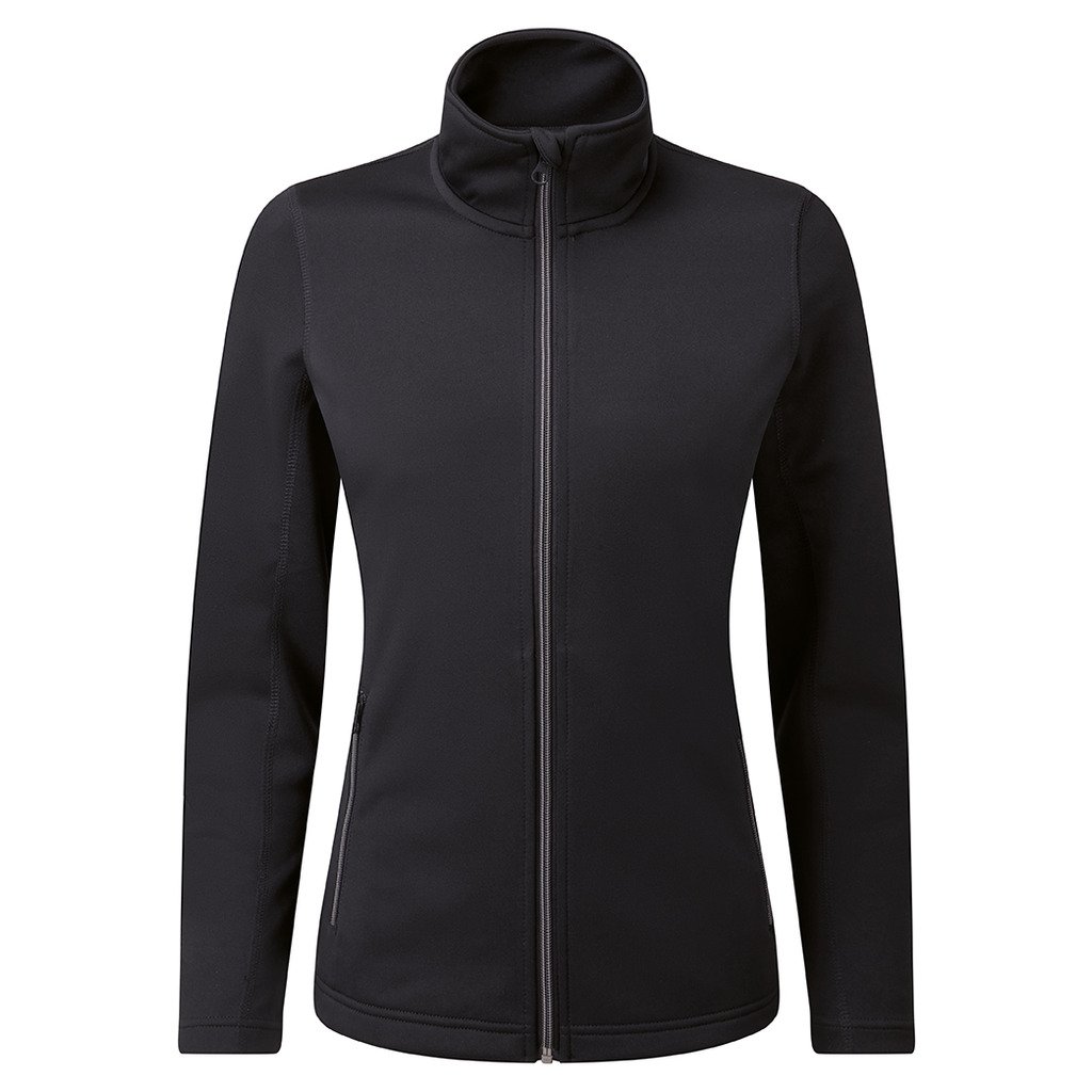 [P809-19946] Ladies Spun Dyed Zip Sweat (L, Sort)