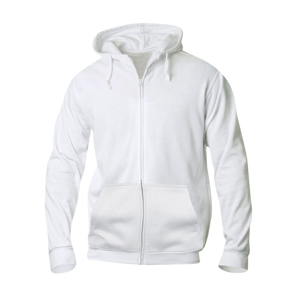 [021034-00-9] Basic Full Zip Mens (3XL, White)