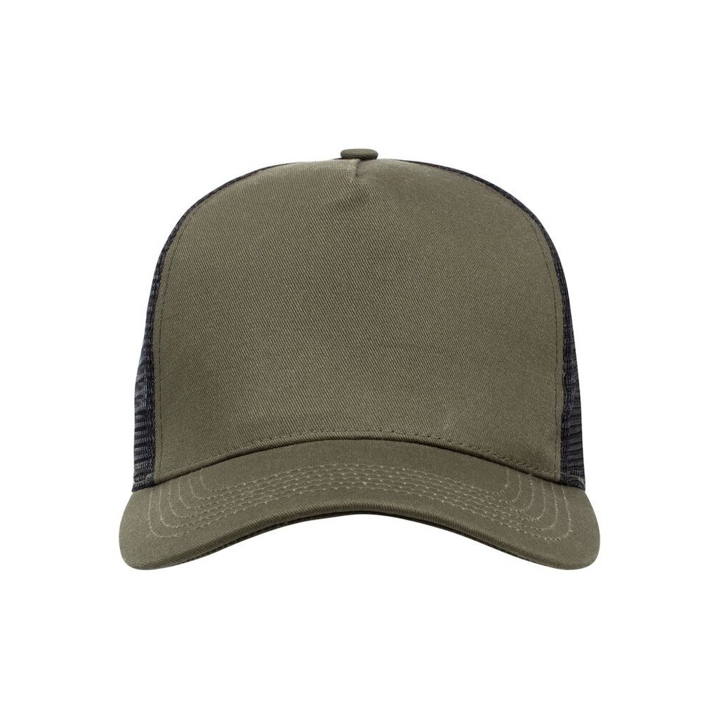 [024082-7199-0] Trucker Cap (Army Green / Black)