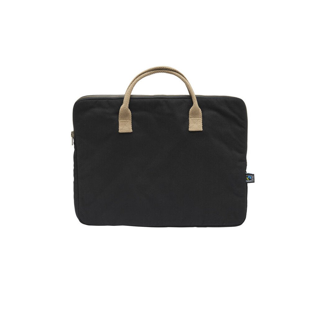 [141040-990-13] Canvas Computer Case (GOTS) (Black)