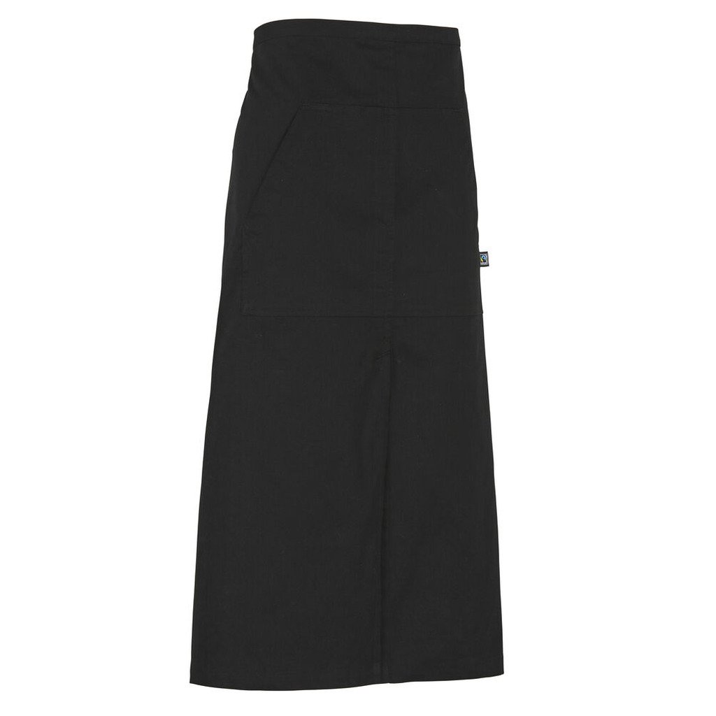[141047-990-0] Waist Apron Long (GOTS) (Black)