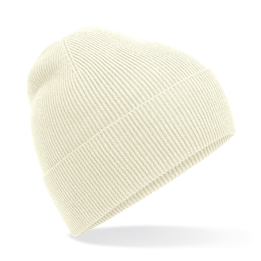 Organic cotton fine knit beanie