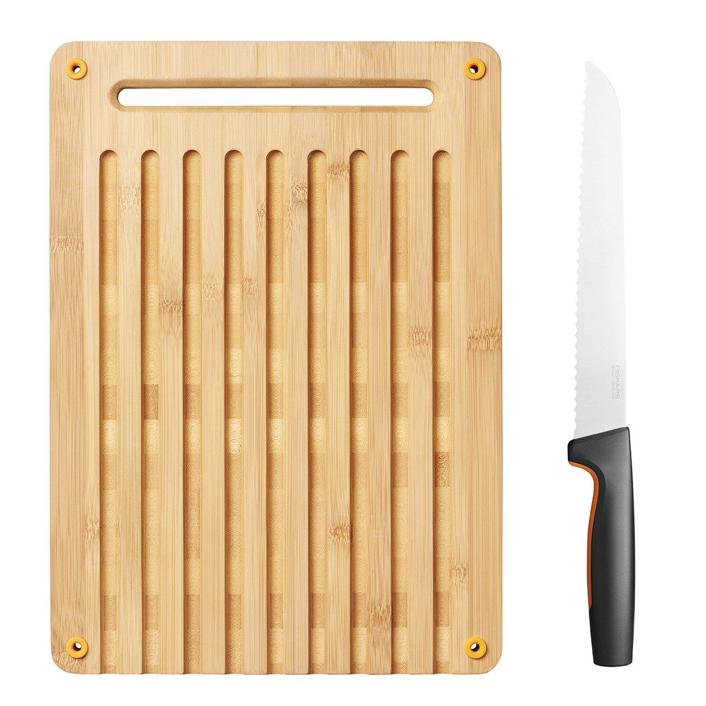 Functional Form Skjærebrett Bambus med Brødkniv