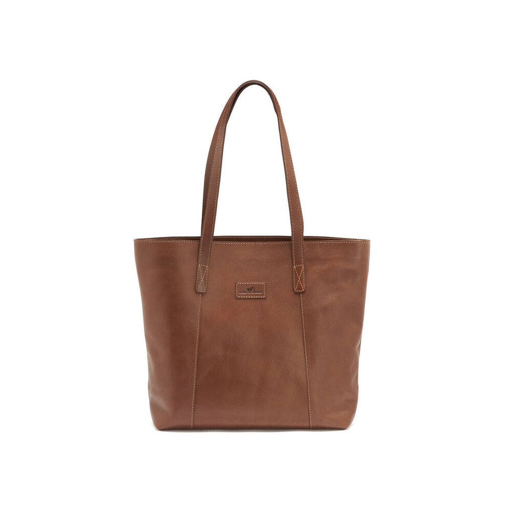 Leather Line Tote Bag