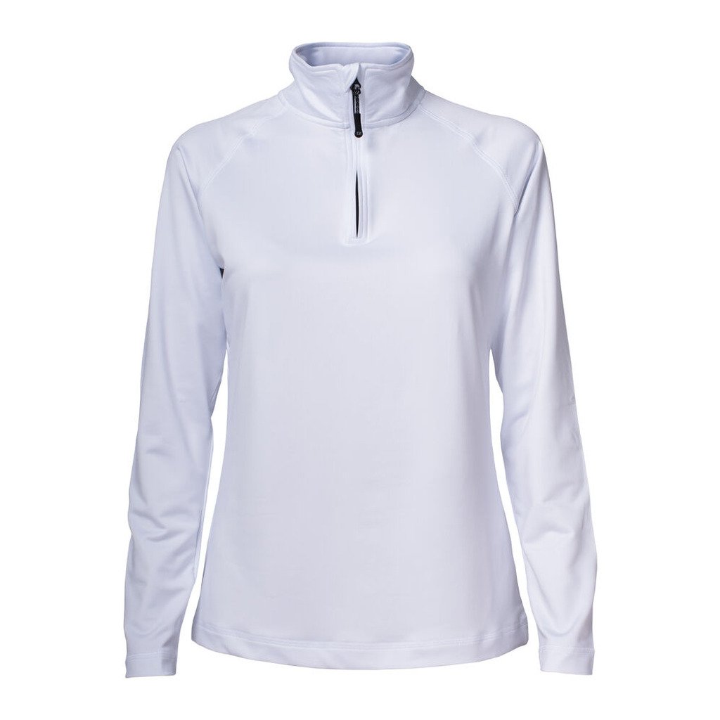 Coos Bay Half Zip Ladies (L, White)